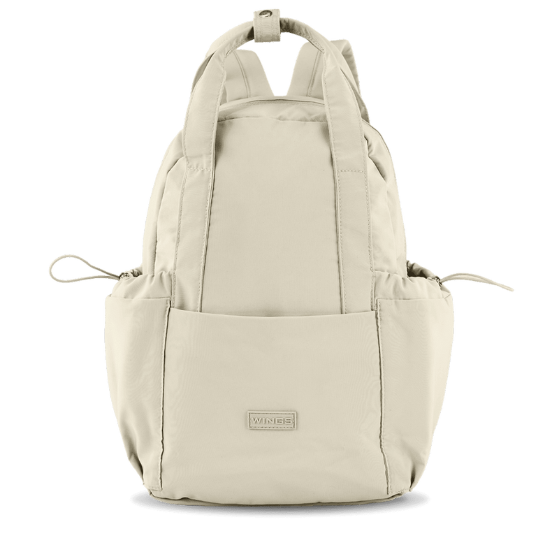 Malý batoh WINGS SOLENNE 12L na 14palcový notebook městský BEIGE