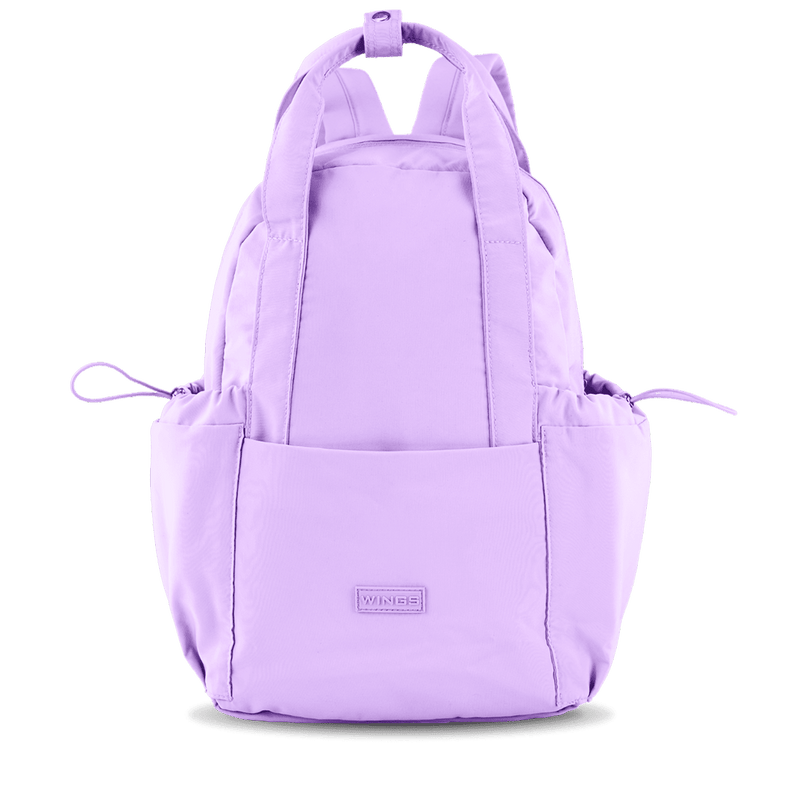 Malý městský batoh WINGS SOLENNE 12L s kapsou na 14palcový laptop, fialový