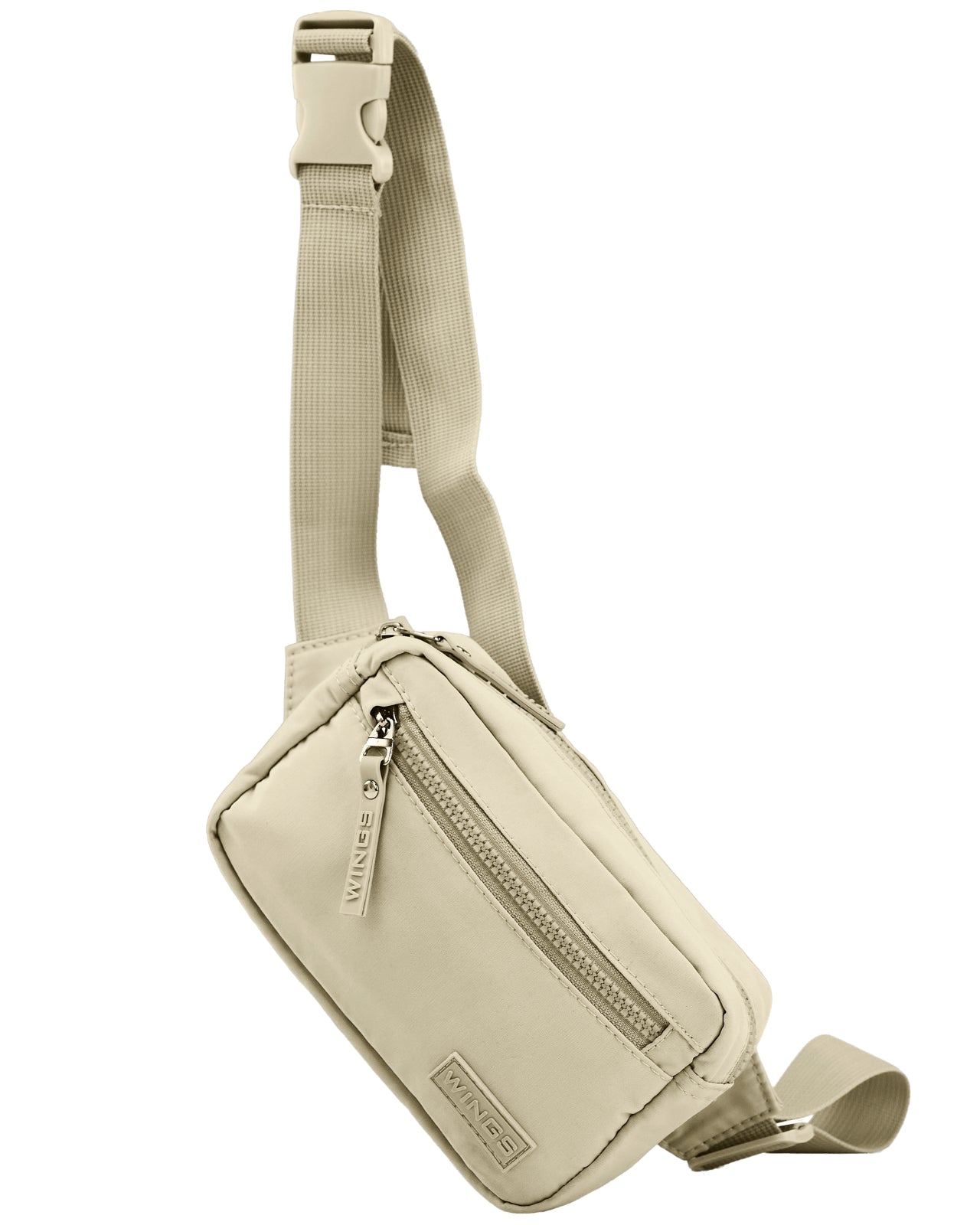 taljetaske WINGS SOLENNE, let urban bæltetaske, BEIGE