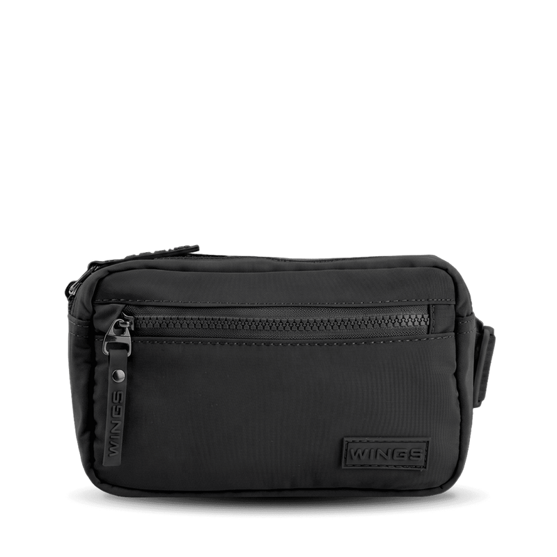 WINGS SOLENNE lightweight urban waist bag, BLACK