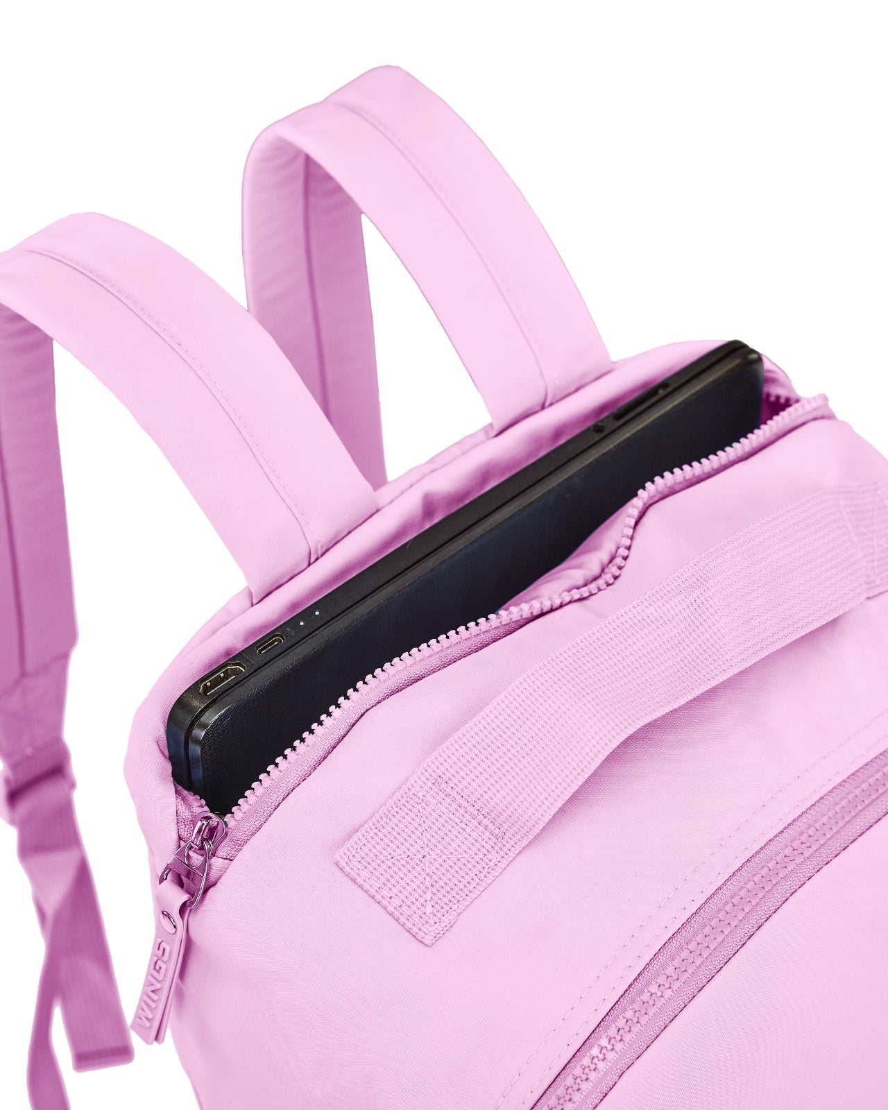 WINGS 22L urban backpack for a 17-inch laptop, for work, university, and travel, PINK
