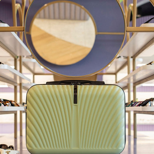 BEAUTY CASE WINGS SWAN 14" PISTACHIO