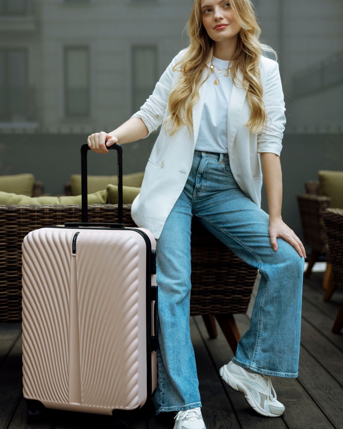 Medium Case WINGS SWAN 24“ PINK