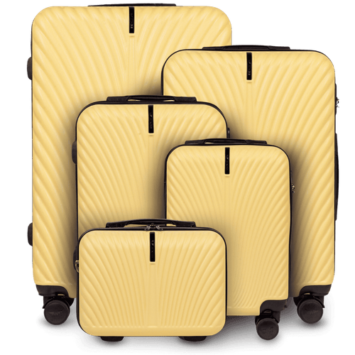 Set of 5 suitcases WINGS SWAN ICE CREAM