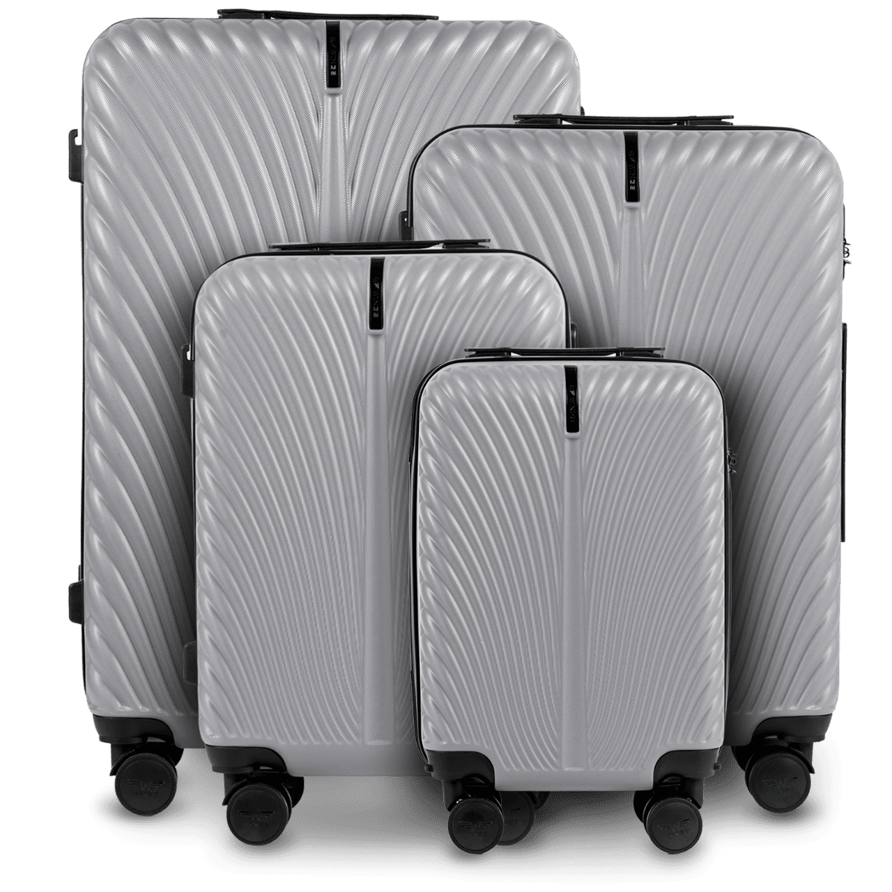 Set van 4 Wings SWAN GREY-koffers