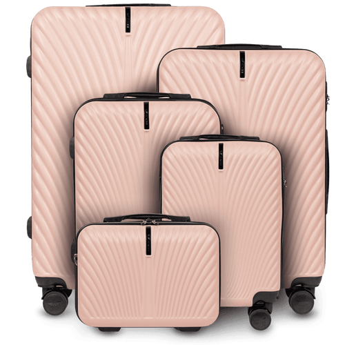Set of 5 suitcases WINGS SWAN PINK