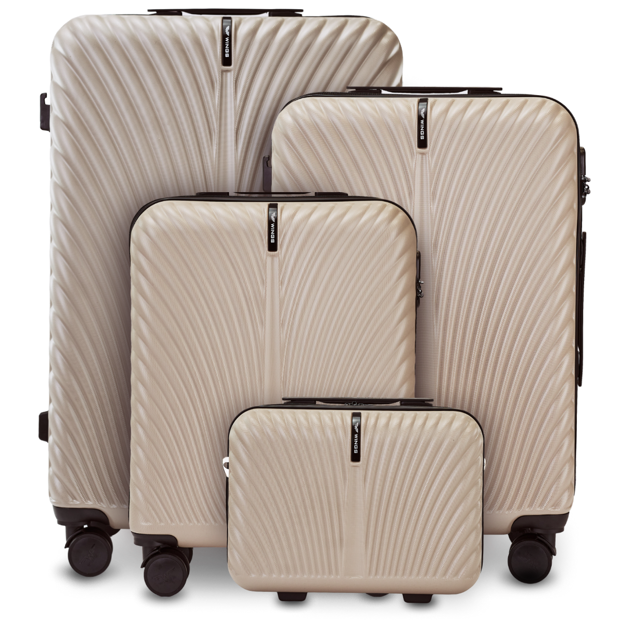 Wings SWAN 2.0 BEIGE -matkalaukkujen 4-osainen setti
