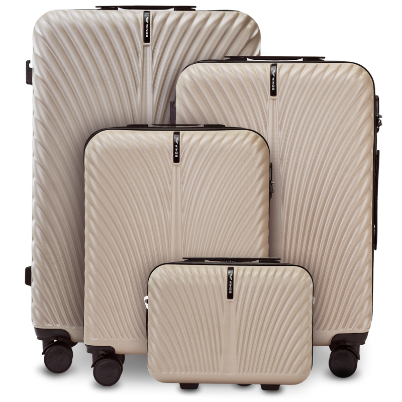Set of 4 WINGS SWAN 2.0 BEIGE Suitcases