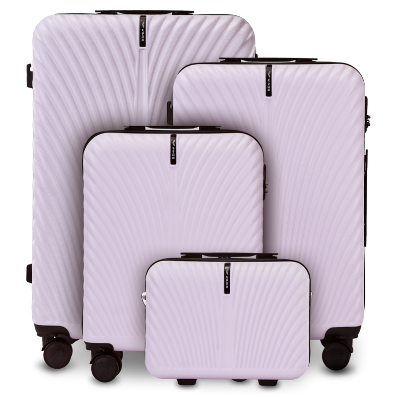 Set of 4 WINGS SWAN 2.0 LIGHT PURPLE SUITCASES