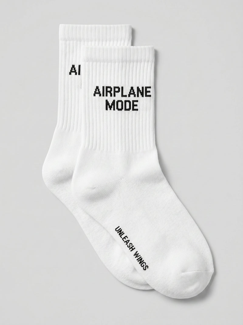 Men's WINGS UNLEASH WHITE Socks