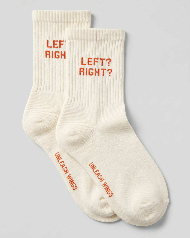 WINGS UNLEASH ECRU women's socks