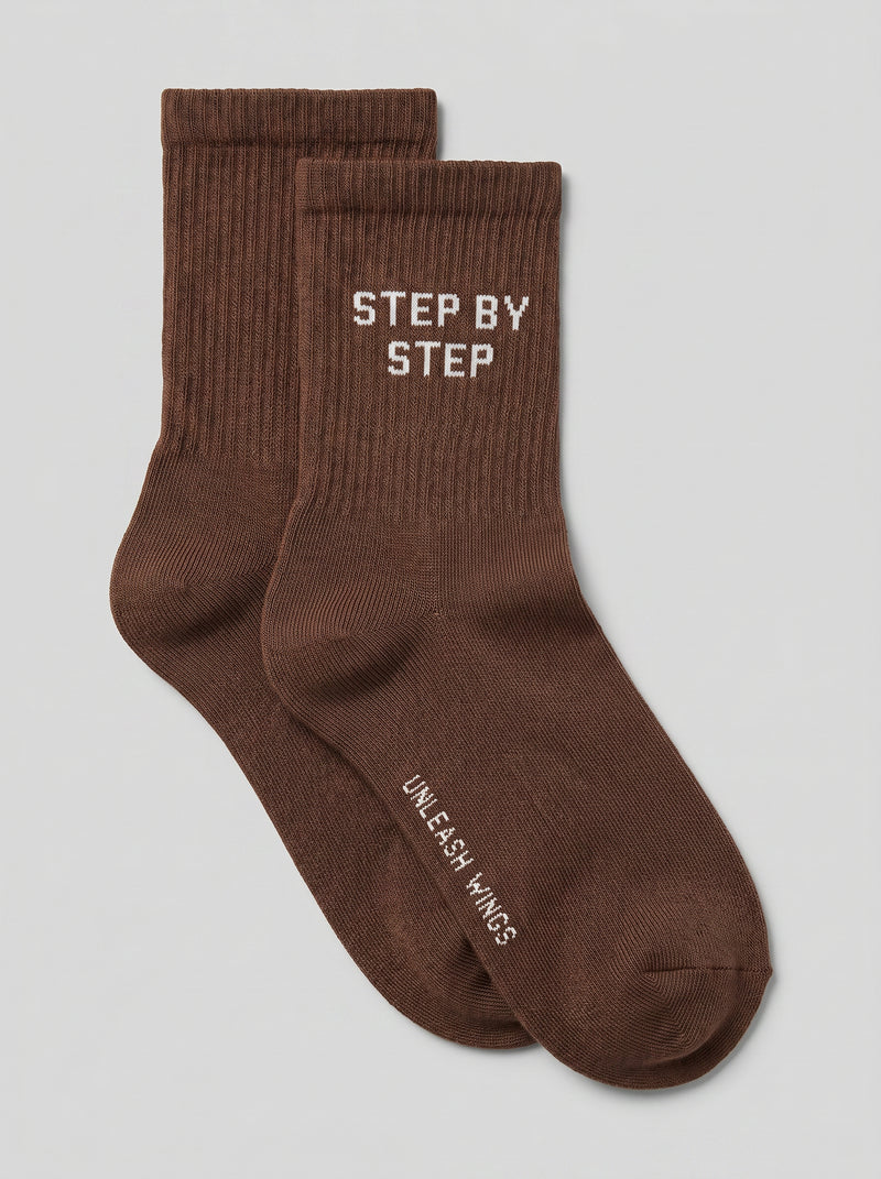 WINGS UNLEASH BROWN women's socks