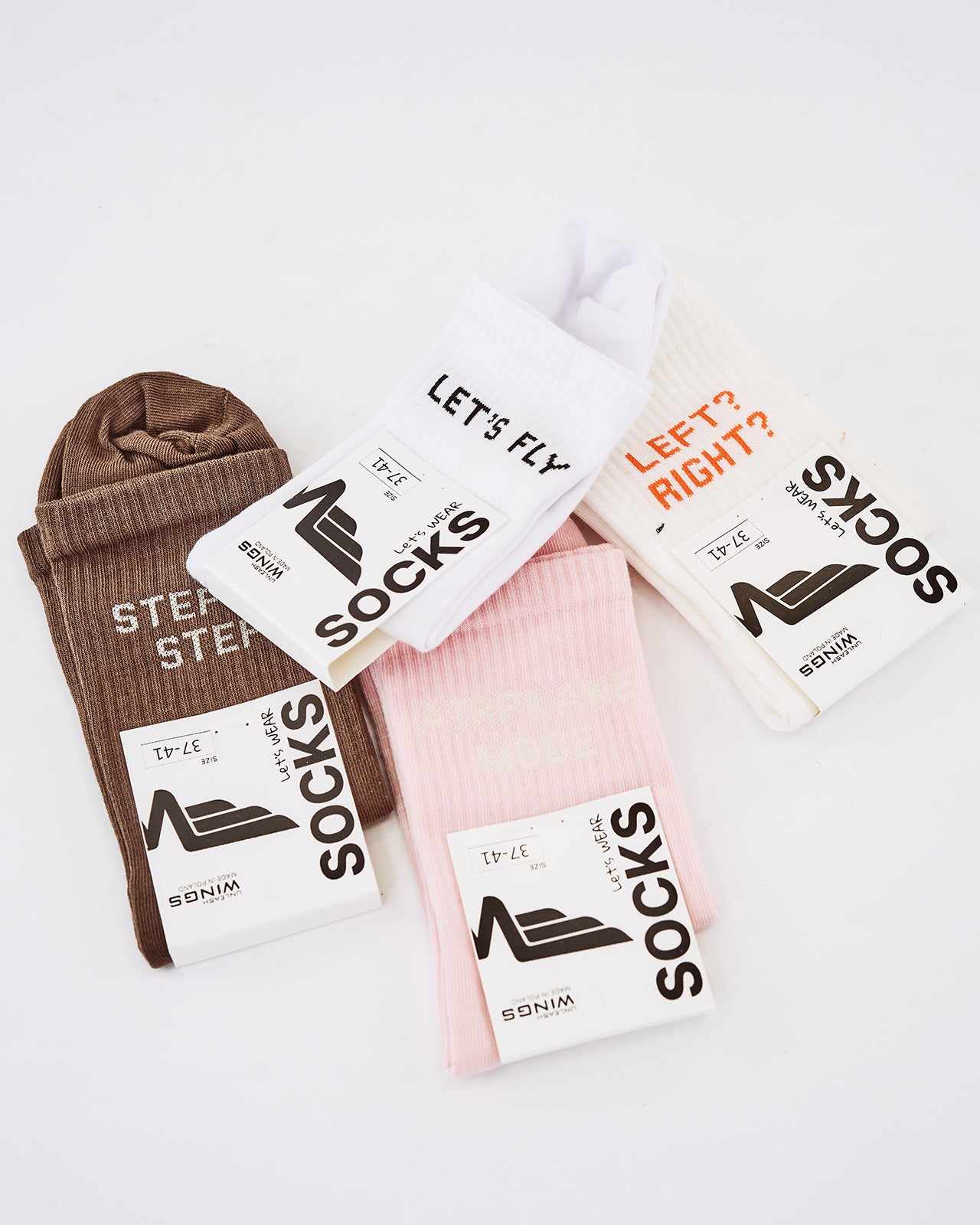 WINGS UNLEASH ECRU women's socks