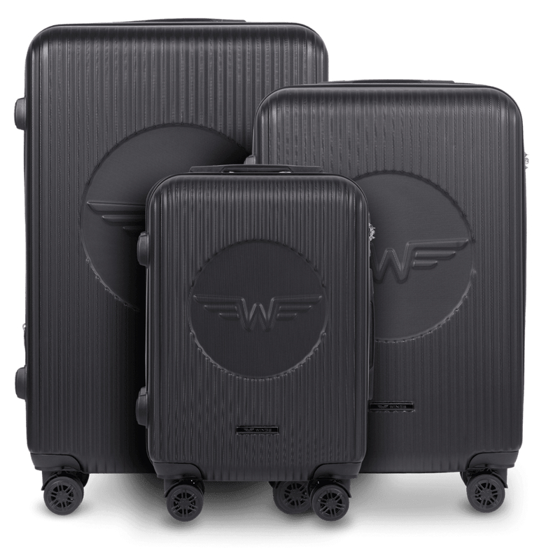 Set of 3 WINGS Swallow 3.0 Suitcases DARK GREY