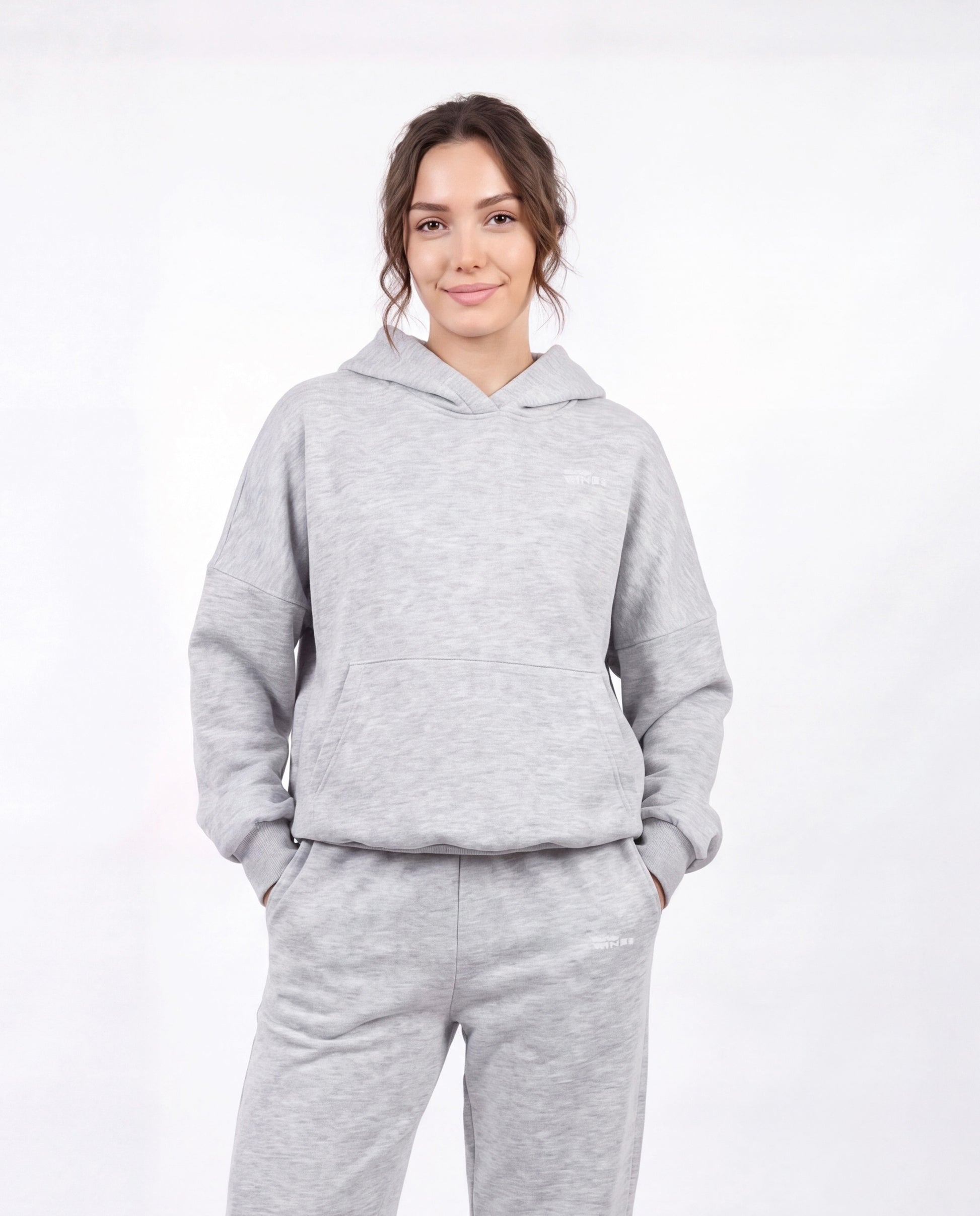 Damen Oversize-Sweatshirt UNLEASH WINGS GRAU