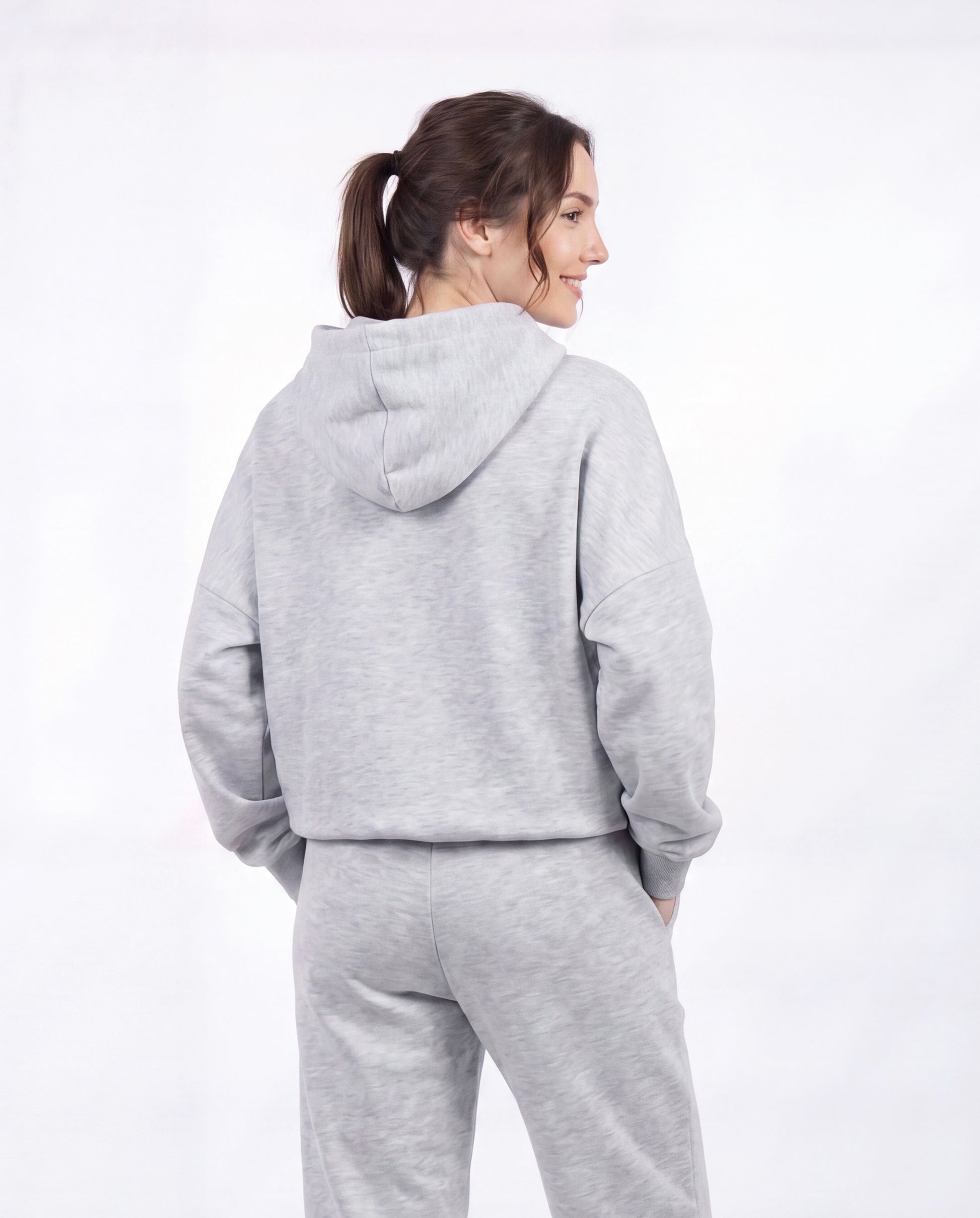 Damen Oversize-Sweatshirt UNLEASH WINGS GRAU