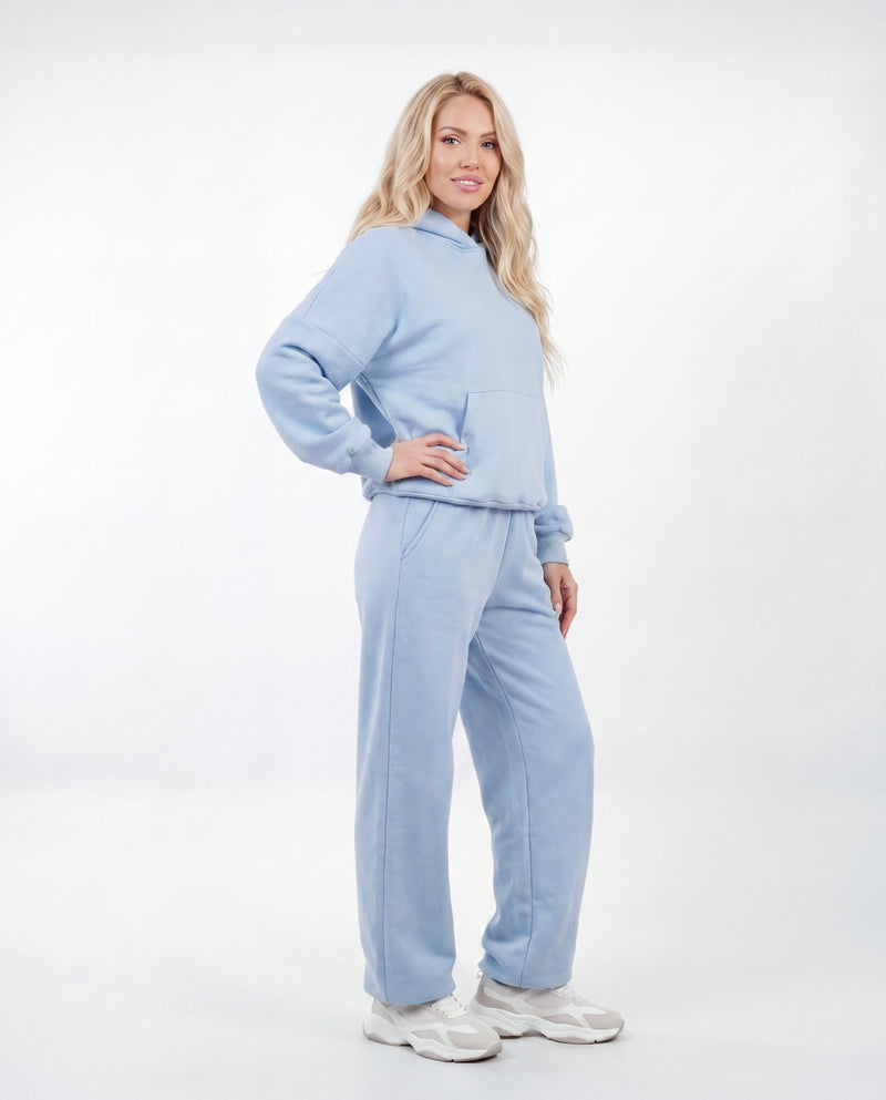 Komplett träningsset WINGS UNLEASH dam oversize bomull PASTEL BLUE