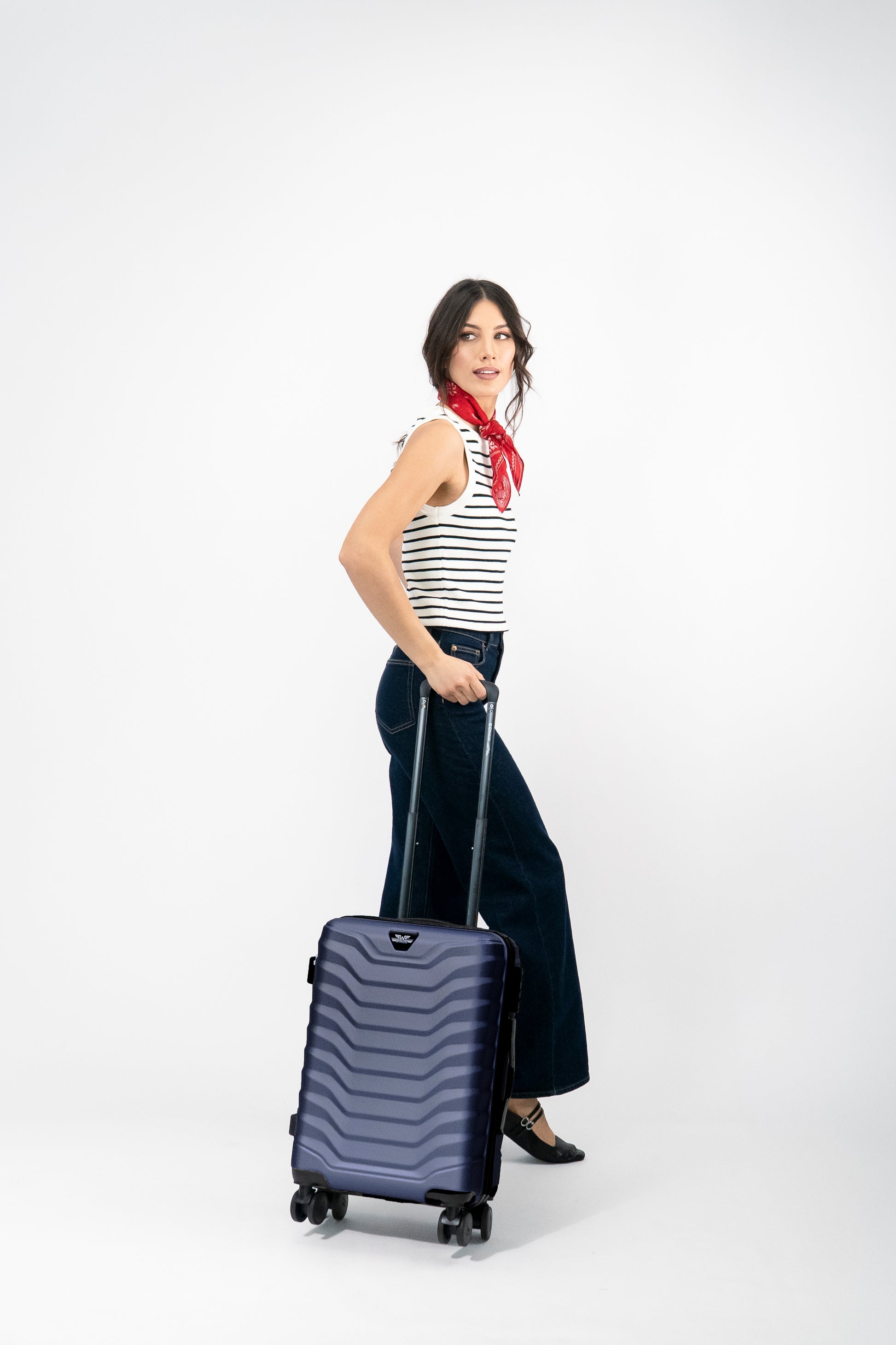 Kabinový kufr Wings PEAFOWL 20“ BLUE