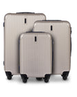 SET OF 3 WINGS EGRET 2.0 CHAMPAGNE SUITCASES