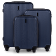 SET OF 3 SUITCASES WINGS EGRET 2.0 DARK BLUE
