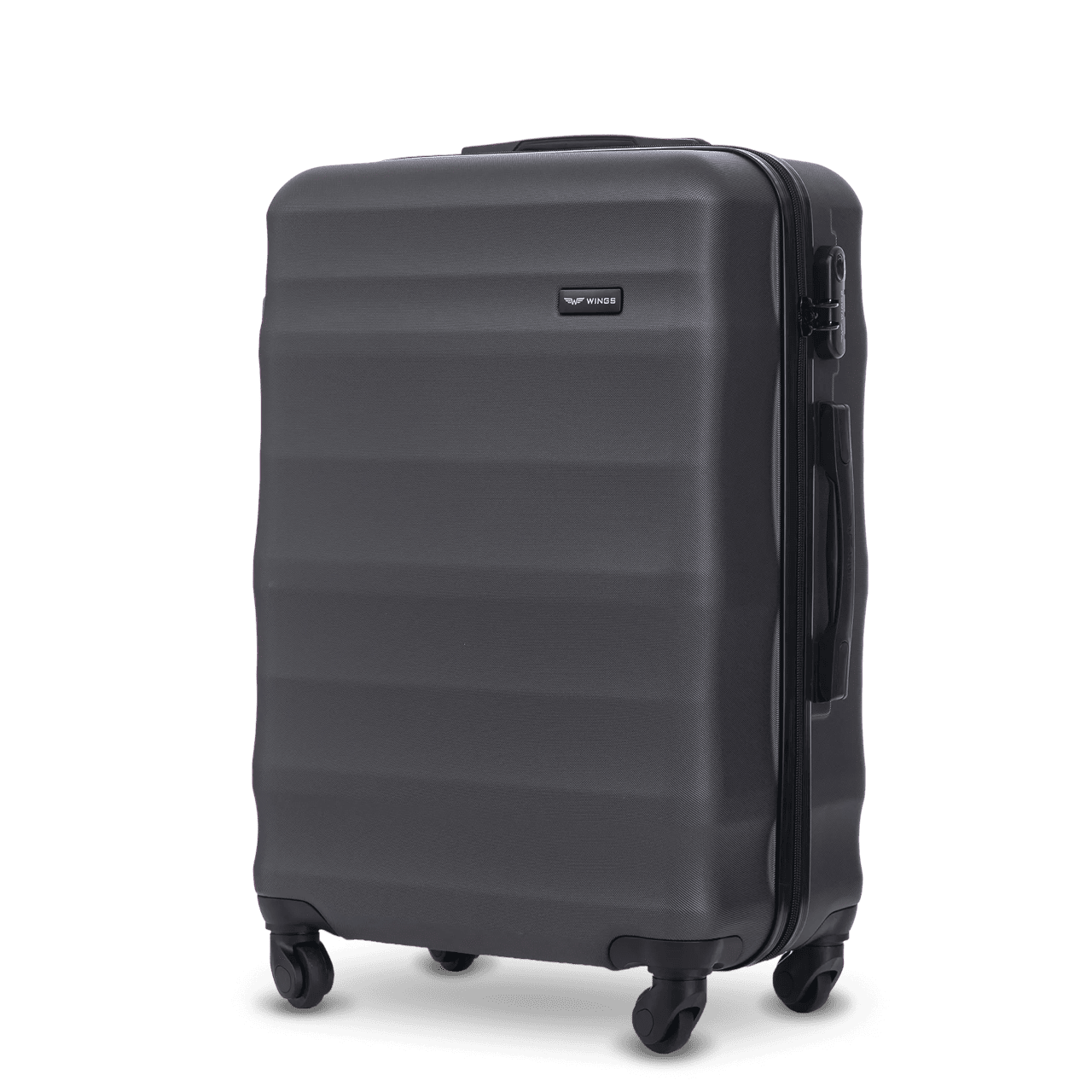 Medium Suitcase WINGS ABS+ VULTURE 24" Dark Grey