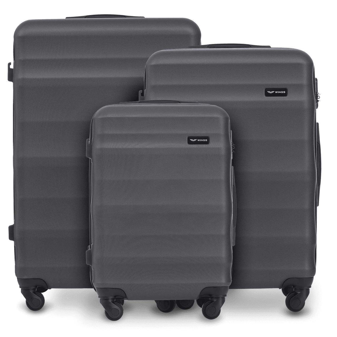 Komplet 3 WALIZEK Wings ABS+ VULTURE Dark Grey VULTURE COLLECTION