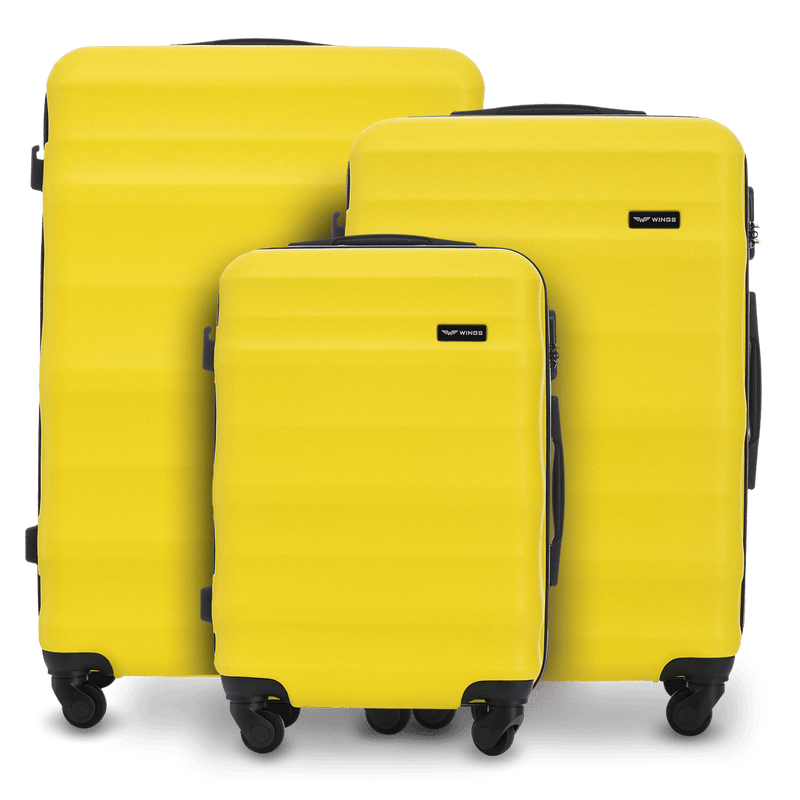 Juego de 3 MALETAS Wings ABS+ VULTURE Amarillo