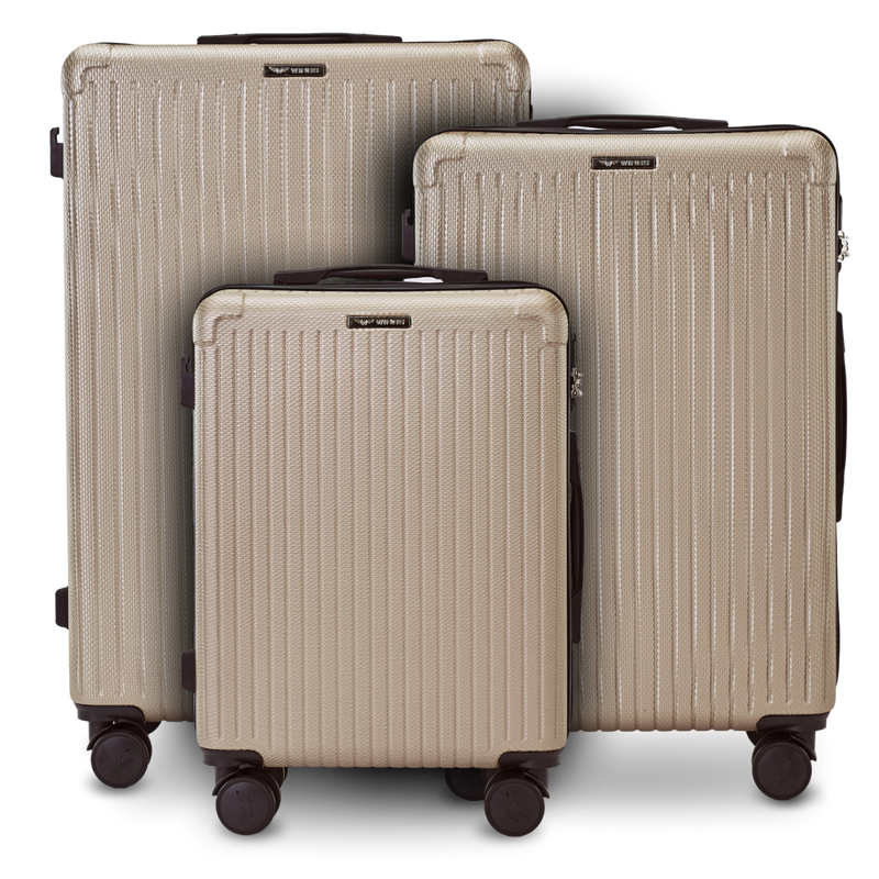Set of 3 WINGS WHIMBREL CHAMPAGNE suitcases