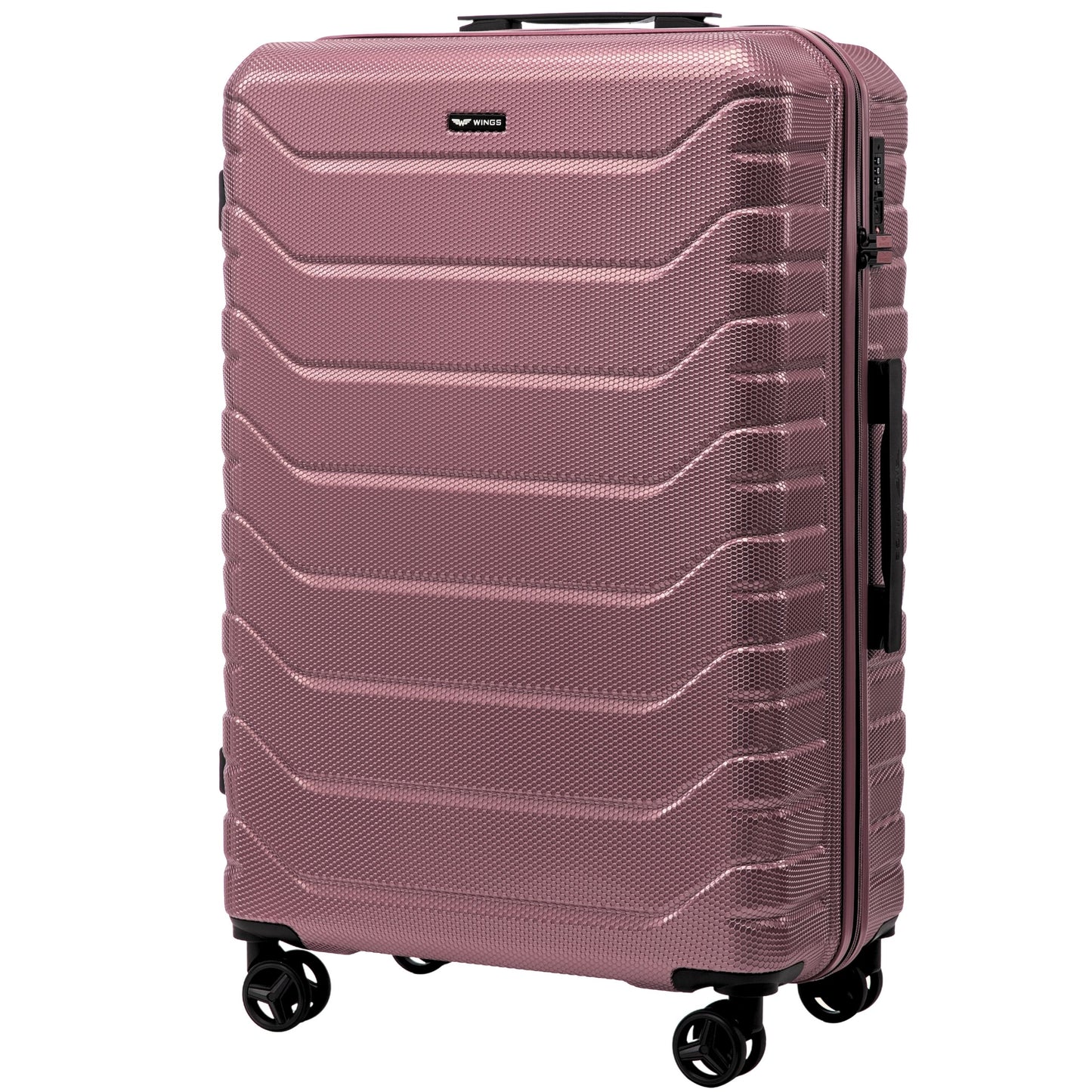 4er-Set Wings CRAKE-Koffer S/M/L + ROSE GOLD-Reisetasche
