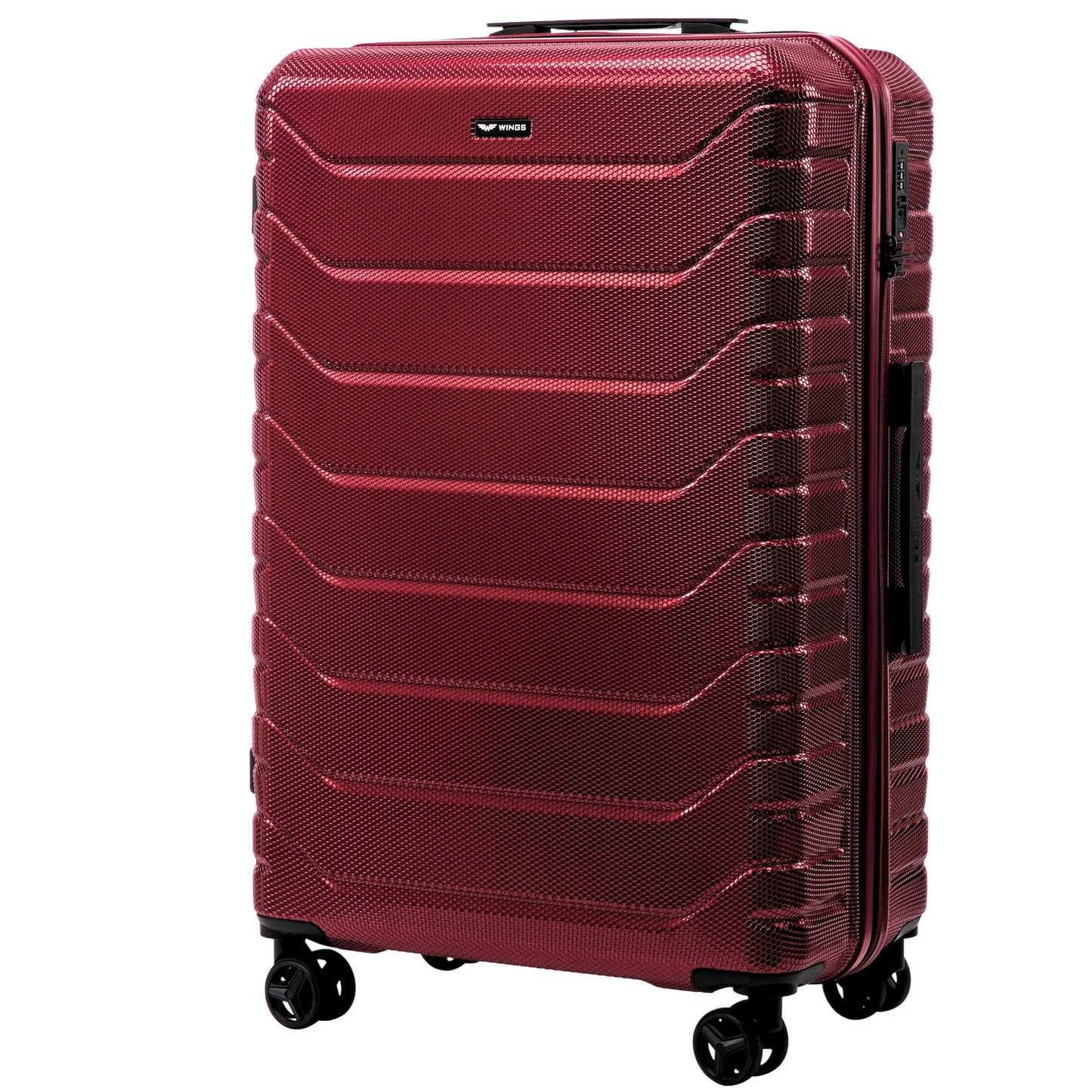 Zestaw 4 walizek Wings CRAKE S/M/L + Kuferek WINE RED CRAKE COLLECTION
