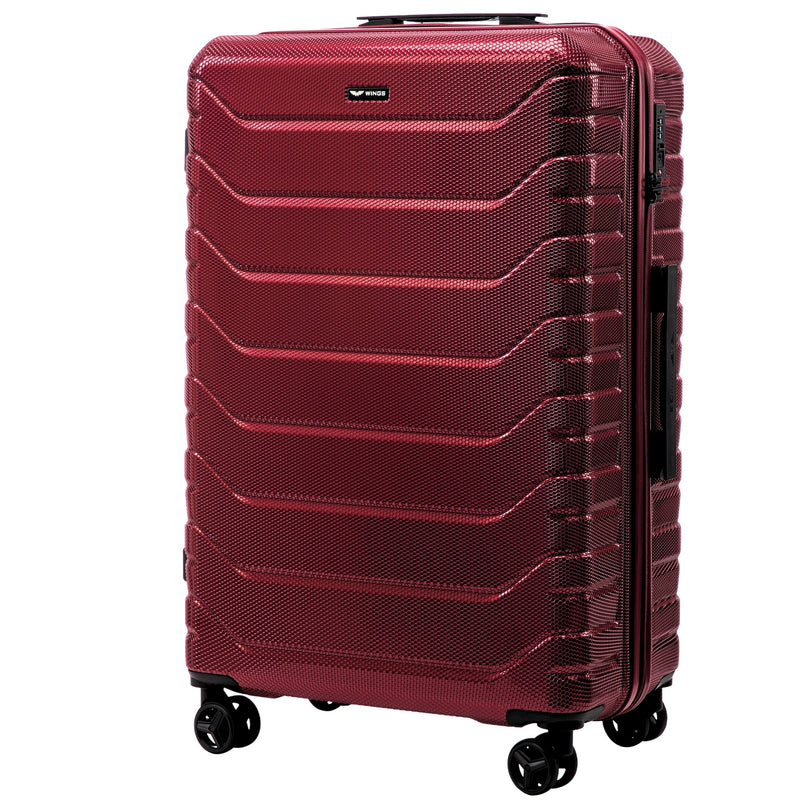 Set de 4 maletas Wings CRAKE S/M/L + maletín WINE RED