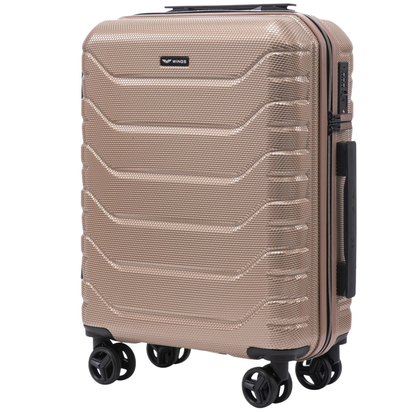 Zestaw 4 walizek Wings CRAKE S/M/L + Kuferek CHAMPAGNE CRAKE COLLECTION