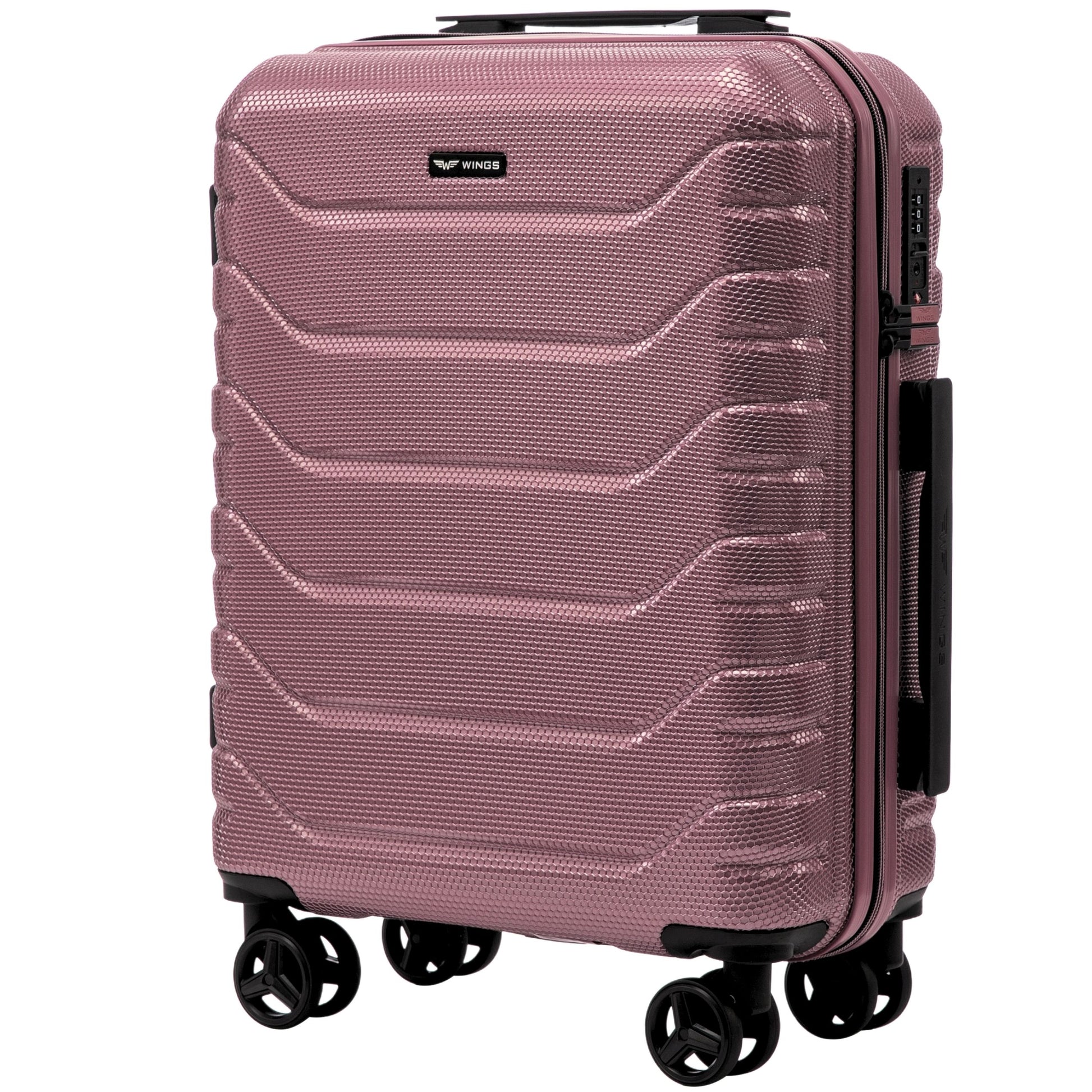 4er-Set Wings CRAKE-Koffer S/M/L + ROSE GOLD-Reisetasche