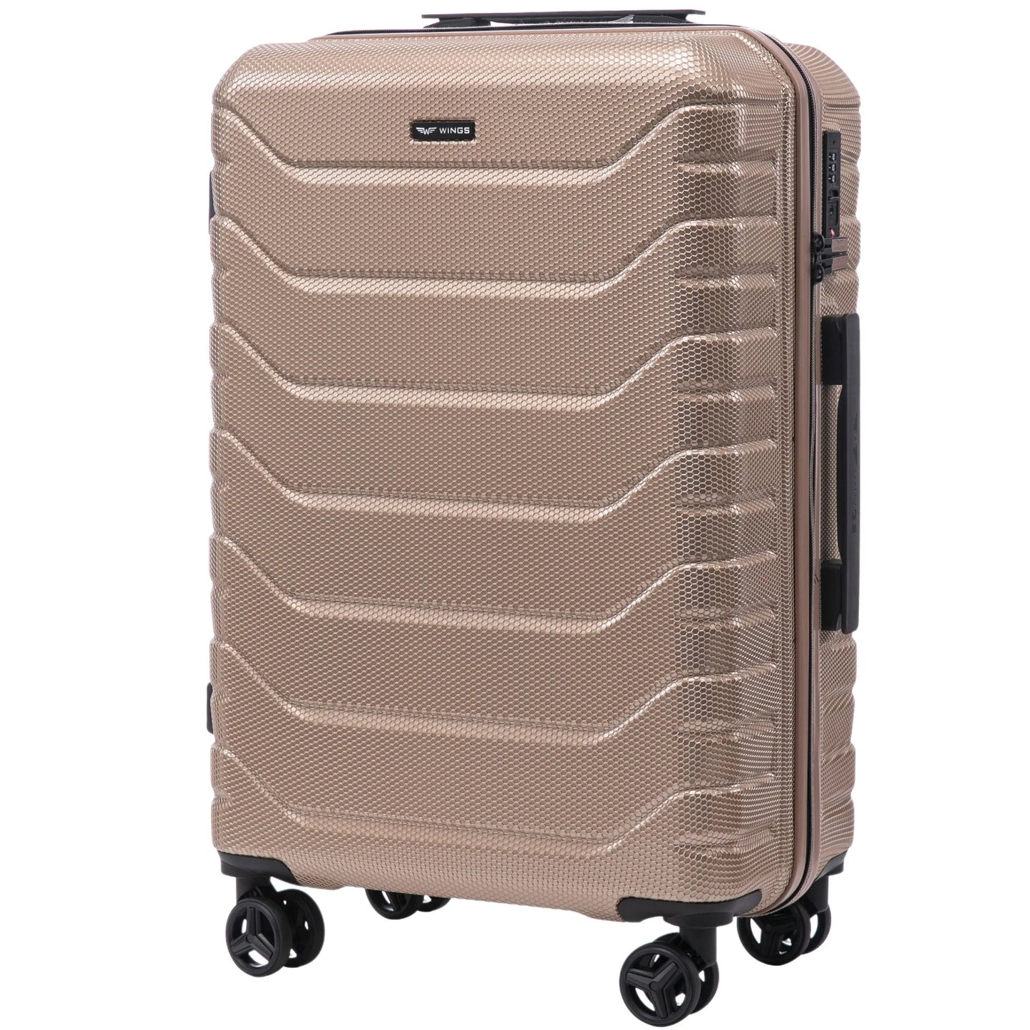Zestaw 4 walizek Wings CRAKE S/M/L + Kuferek CHAMPAGNE CRAKE COLLECTION