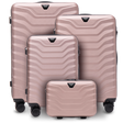 Set of 4 WINGS PEAFOWL 2.0 ROSE GOLD suitcases