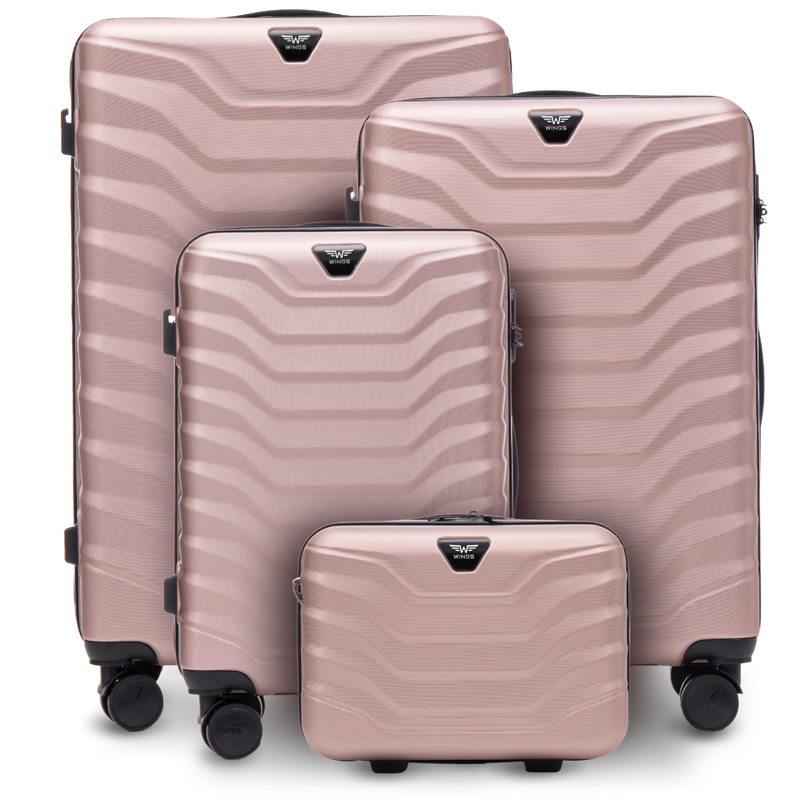 4 darabos Wings PEAFOWL 2.0 ROSE GOLD bőröndszett