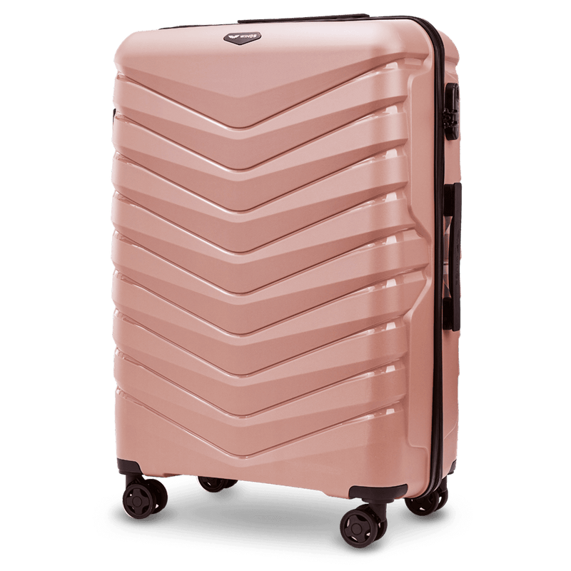 Large suitcase Wings PHOENIX 2.0 polypropylene 28" ROSE GOLD