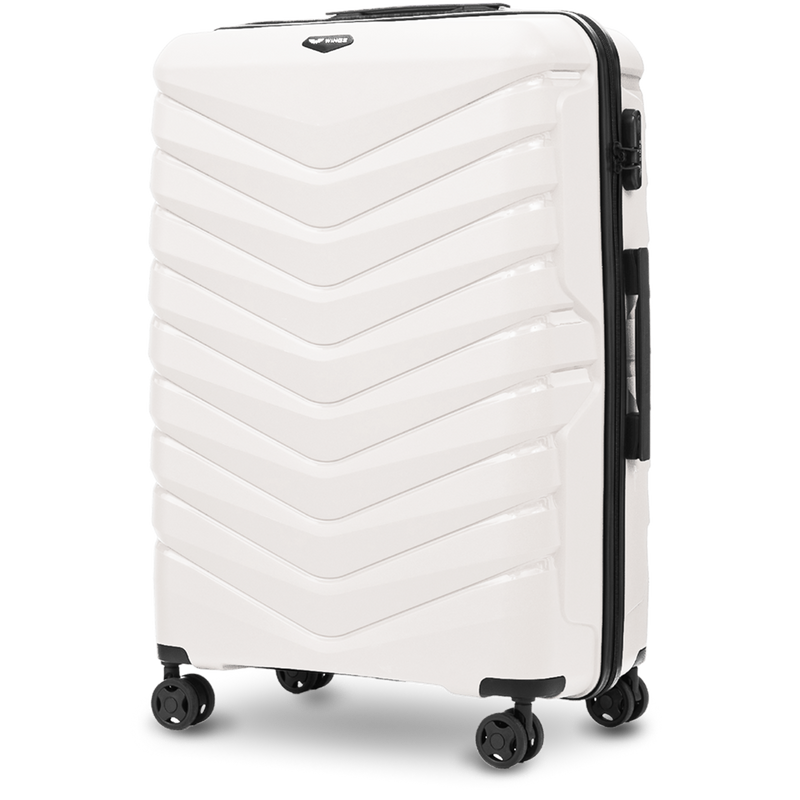 Голяма куфар Wings PHOENIX 2.0 полипропилен 28" БЯЛ