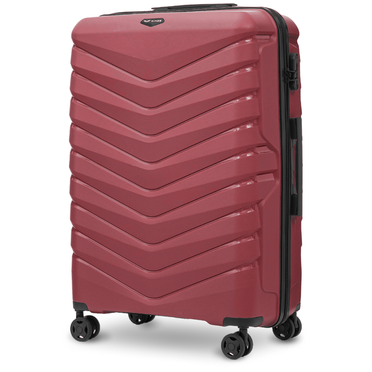 Velký kufr Wings PHOENIX 2.0 polypropylen 28" vínově červený