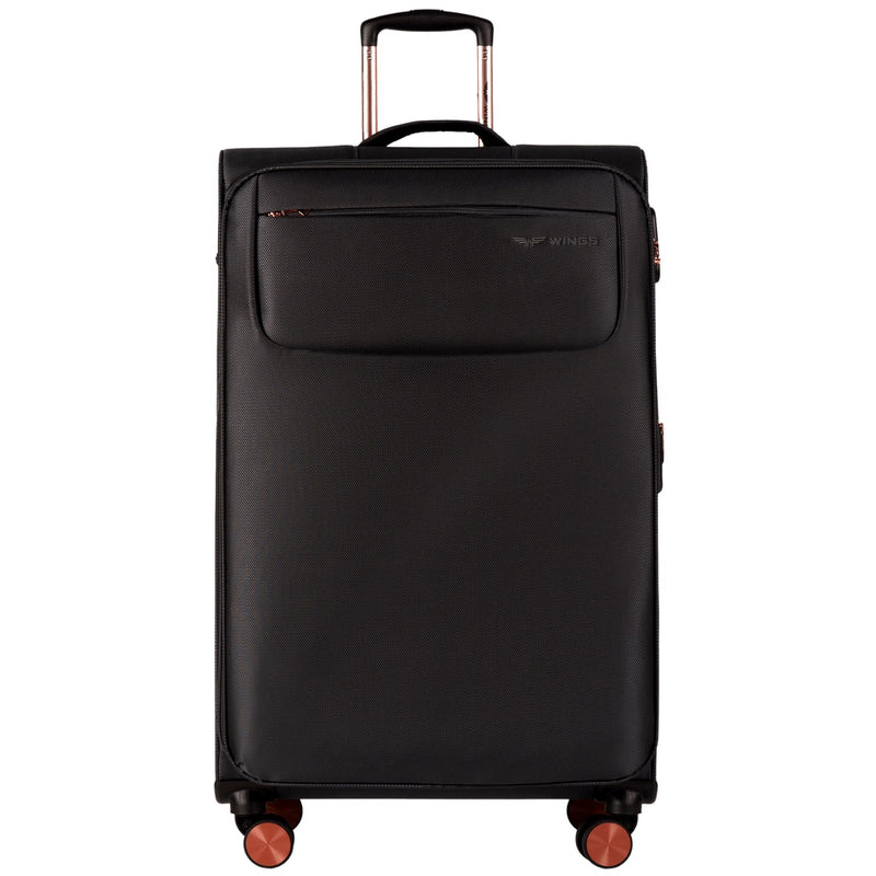 Liela mīksta čemodāna TERN Wings 28" MELNA