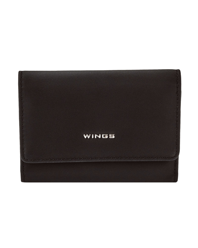 Portafoglio da donna WINGS WILLOW piccolo elegante NERO
