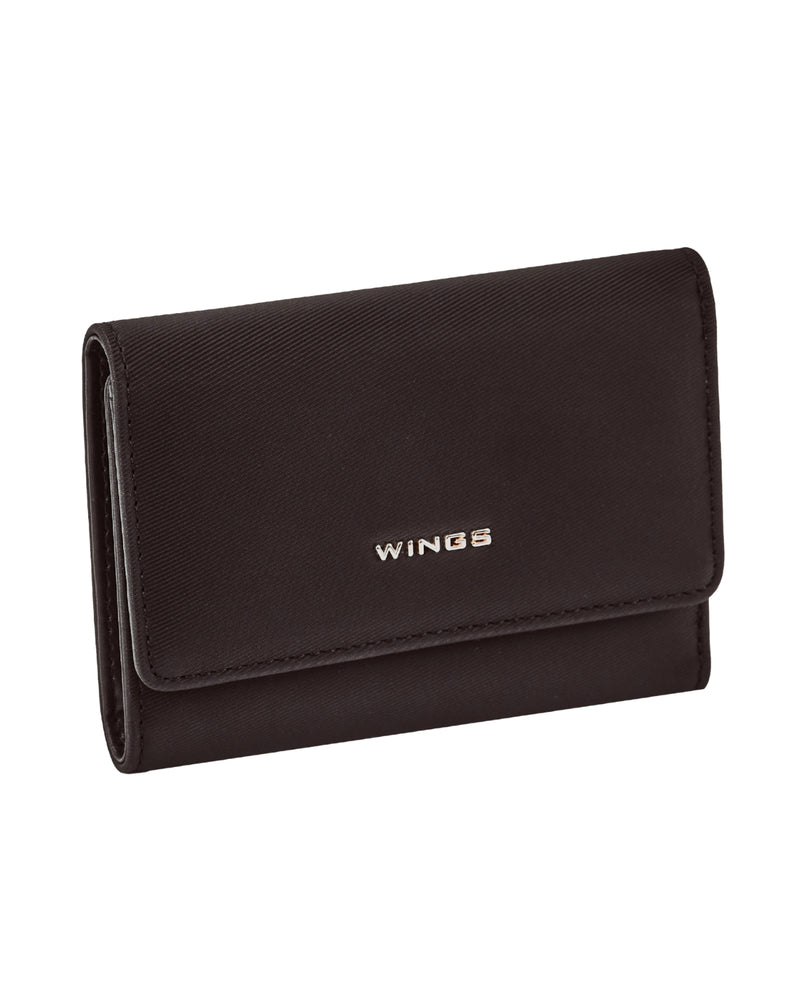 Portafoglio da donna WINGS WILLOW piccolo elegante NERO