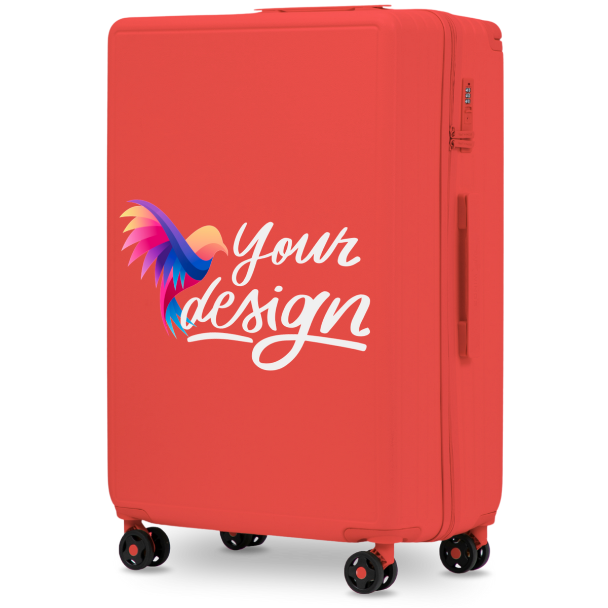 Velký kufr Wings PERSONALIZED ABS+ 28" ČERVENÝ