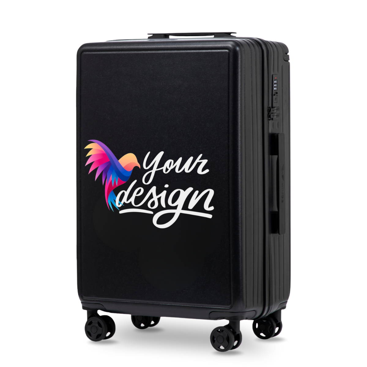 Valigia media Wings PERSONALIZED ABS+ 24" NERA