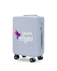 Valise cabine Wings PERSONALIZED ABS+ 20" BLEU PASTEL