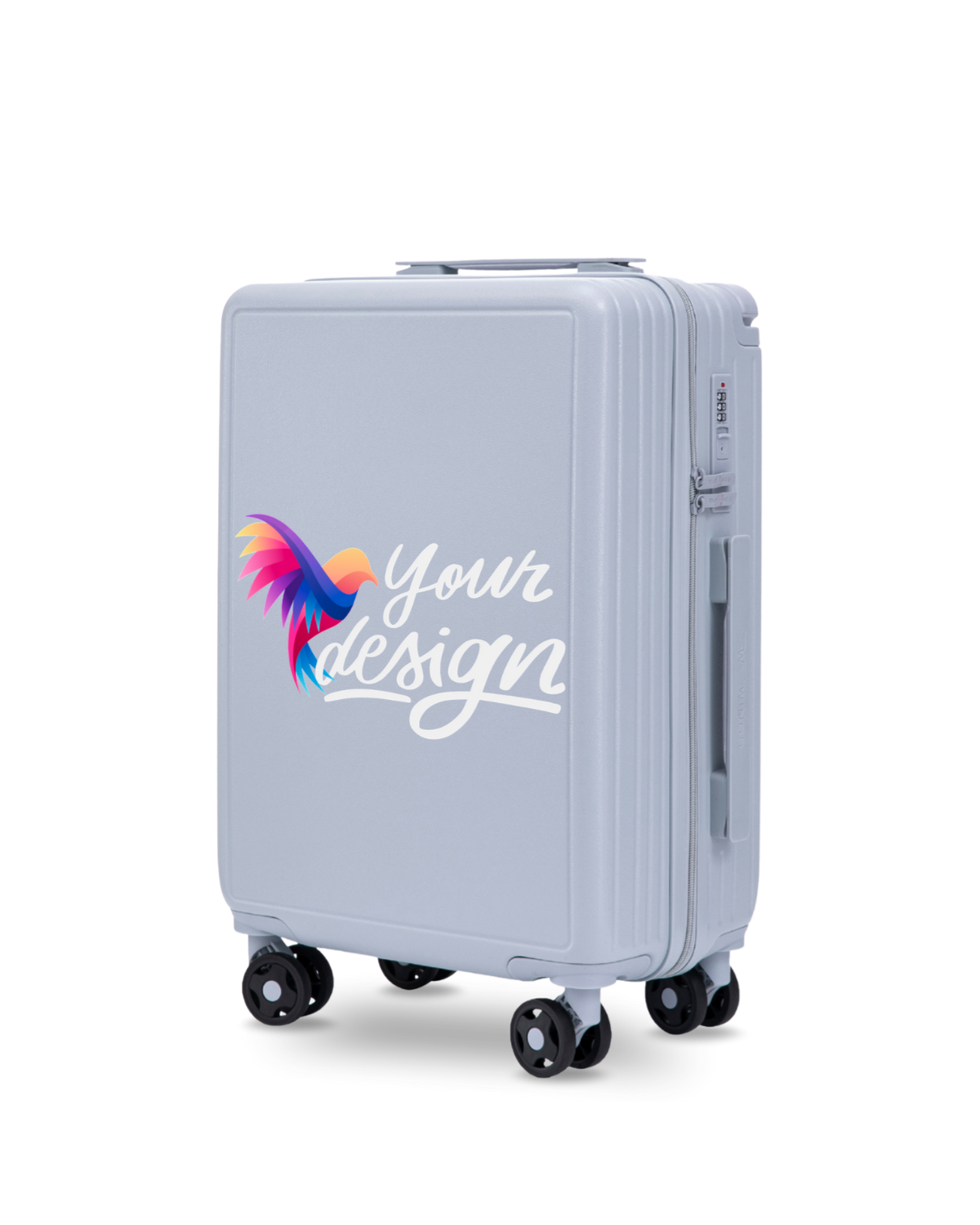 Valise cabine Wings PERSONALIZED ABS+ 20" BLEU PASTEL