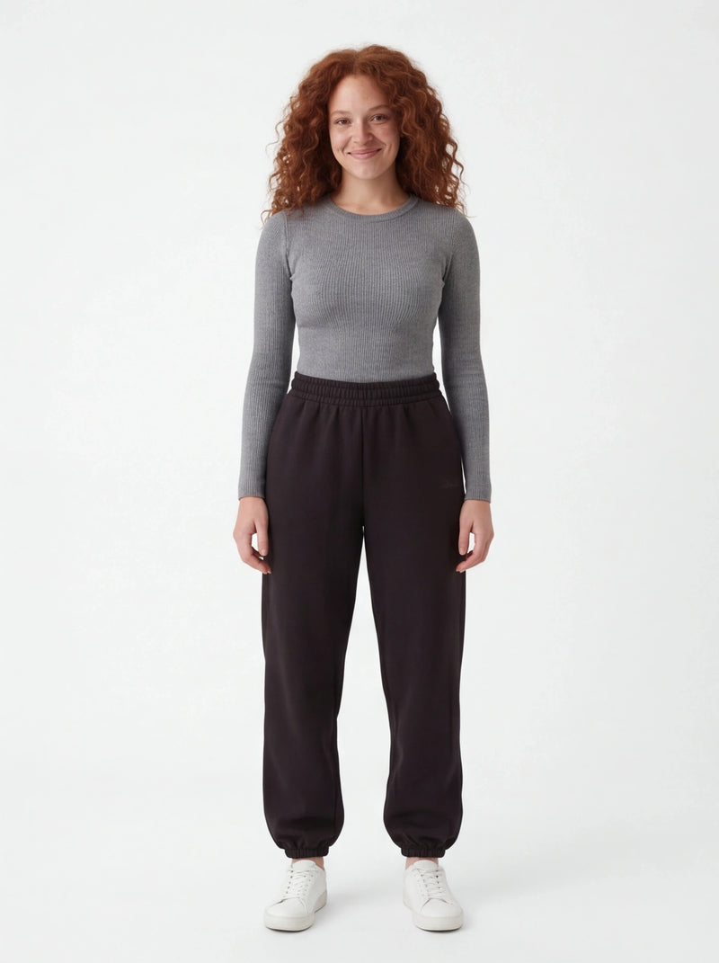 Oversized dammjukisbyxor UNLEASH WINGS BLACK