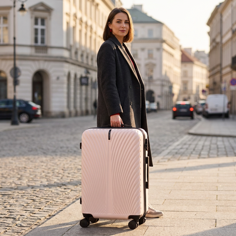 Medium Suitcase WINGS SWAN 2.0 24" PINK