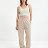 Oversized joggingbroek voor dames UNLEASH WINGS BEIGE