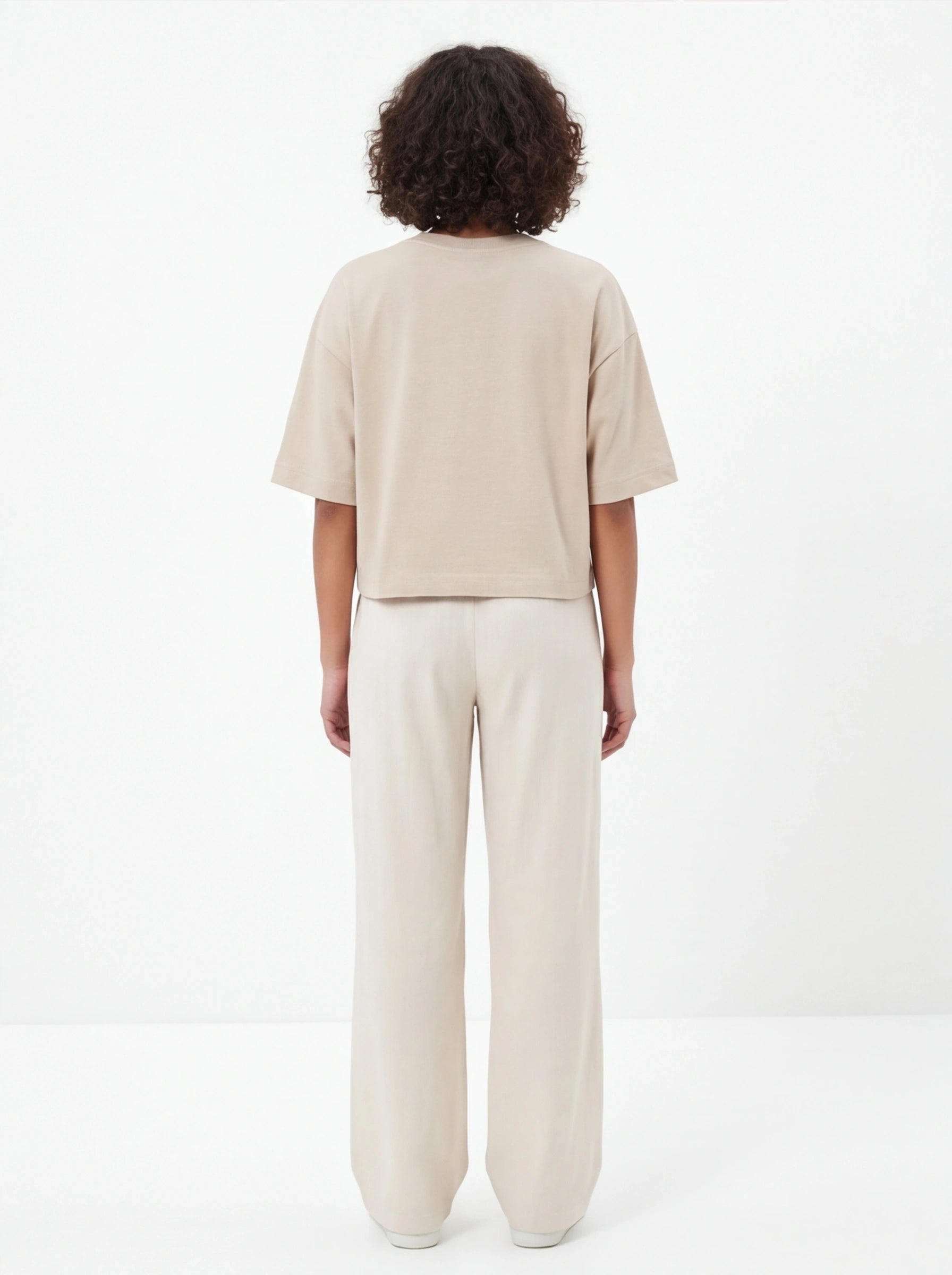 Koszulka damska oversize BEIGE WINGS UNLEASH